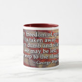 George Washington Quote over het eerste amendement Mok (Midden)