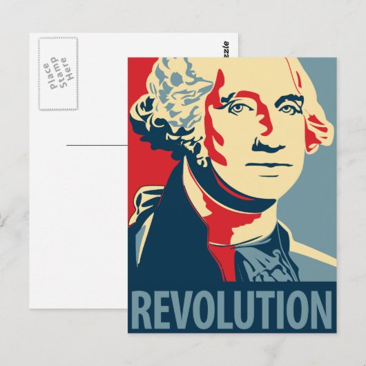 George Washington - Revolution: OHP Postcard Briefkaart (Voorkant / Achterkant)