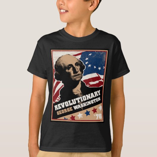 George Washington Revolutionair Kinder T-shirt (Voorkant)