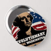 George Washington Revolutionaire Button (Voorkant /achterkant)