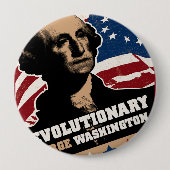 George Washington Revolutionaire Button (Voorkant)