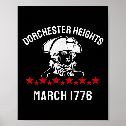 George Washington Revolutionaire Oorlog Dorchester Poster (Voorkant)