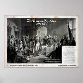 George Washington, Revolutionaire Oorlog Poster