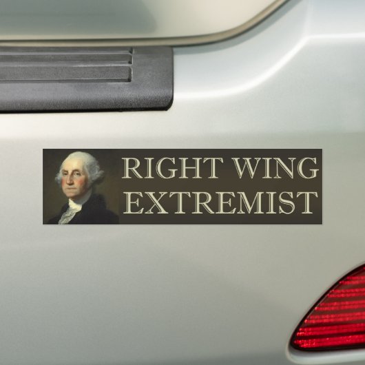 George Washington Right Wing Extremist Bumpersticker (Op auto)