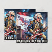 George Washington Rockster - Grondlegger van R Kaart (Voorkant / Achterkant)