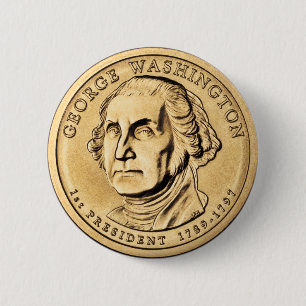 George Washington Ronde Button 5,7 Cm