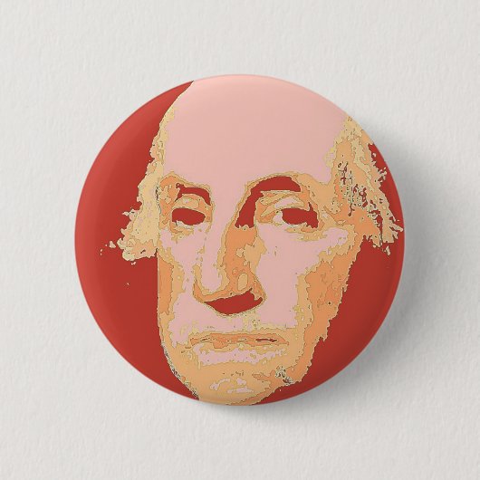 George Washington Ronde Button 5,7 Cm (Voorkant)