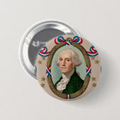 George Washington Ronde Button 5,7 Cm (Voorkant /achterkant)