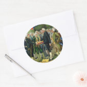 George Washington Ronde Sticker (Envelop)