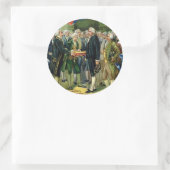George Washington Ronde Sticker (Tas)