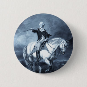 George Washington Salute-knop Ronde Button 5,7 Cm