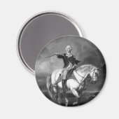 George Washington Salute-magneet Magneet (Voorkant / Achterkant)