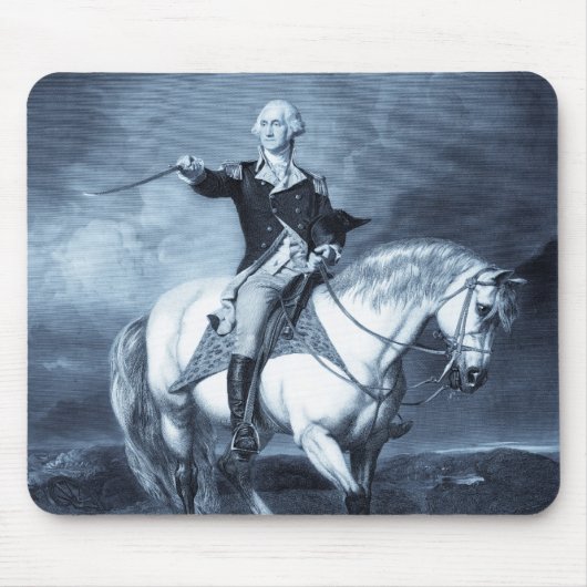George Washington Salute mousepad Muismat (Voorkant)