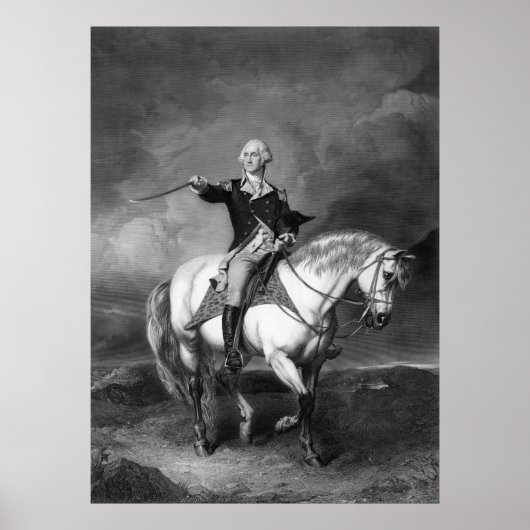 George Washington Salute poster/print Poster (Voorkant)