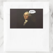 George Washington Spinning in zijn graf Rechthoekige Sticker (Tas)
