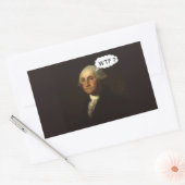 George Washington Spinning in zijn graf Rechthoekige Sticker (Envelop)