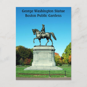 George Washington Statue, Boston Public Gardens Briefkaart