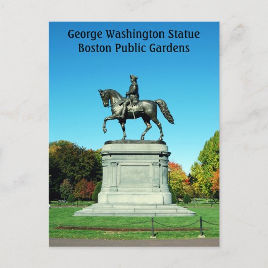 George Washington Statue, Boston Public Gardens Briefkaart (Voorkant)
