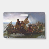 George Washington steekt de Delaware over Badge (Achterkant)