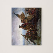 George Washington steekt de Delaware over Legpuzzel (Verticaal)
