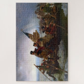 George Washington steekt de Delaware over Legpuzzel (Verticaal)