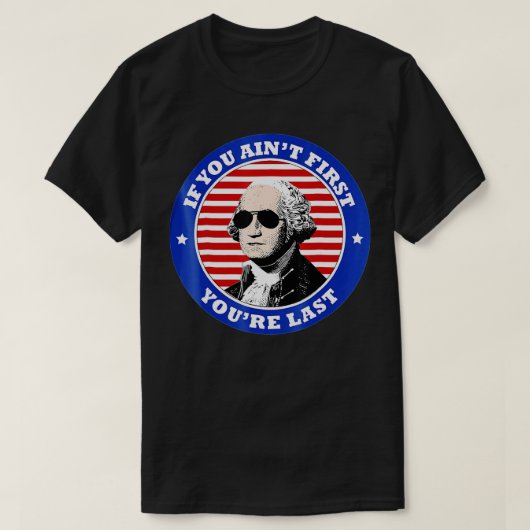 George Washington Sunglasses 4th of July  T-shirt (Design voorkant)