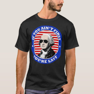 George Washington Sunglasses 4th of July T-shirt