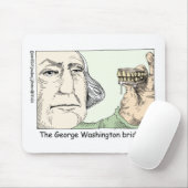 George Washington Tanden Grappige Cadeaus & Verzam Muismat (Met muis)