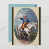  George Washington te paard Briefkaart (Voorkant / Achterkant)