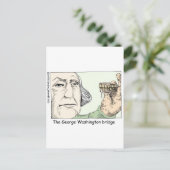 George Washington Teeth Funny Gifts & Collectibles Briefkaart (Staand voorkant)