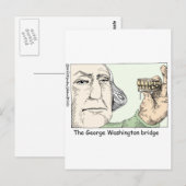 George Washington Teeth Funny Gifts & Collectibles Briefkaart (Voorkant / Achterkant)