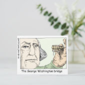 George Washington Teeth Funny Gifts & Collectibles Briefkaart (Staand voorkant)