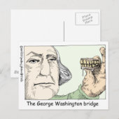 George Washington Teeth Funny Gifts & Collectibles Briefkaart (Voorkant / Achterkant)