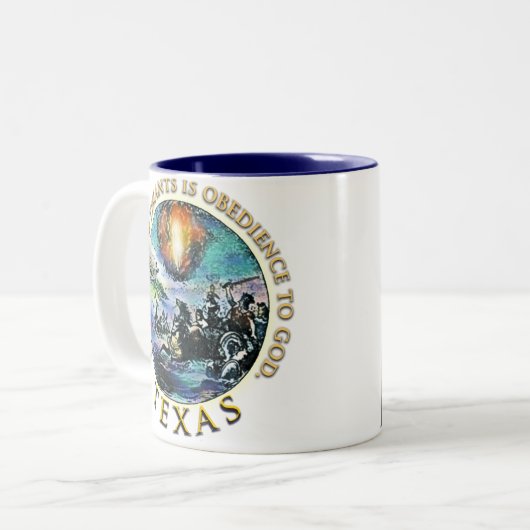 George Washington Texas Tea Party Mok (Voorkant links)