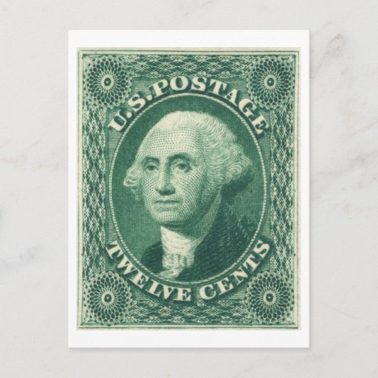 George Washington Twaalf Cents US Postage Briefkaart (Voorkant)