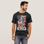 George Washington, USA Fourth 4th of July, Funny S T-shirt (Voorkant volledig)