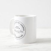 George Washington USA Land Surveyor Seal Koffiemok (Voorkant links)