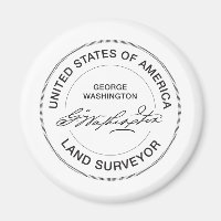 George Washington USA Land Surveyor Seal