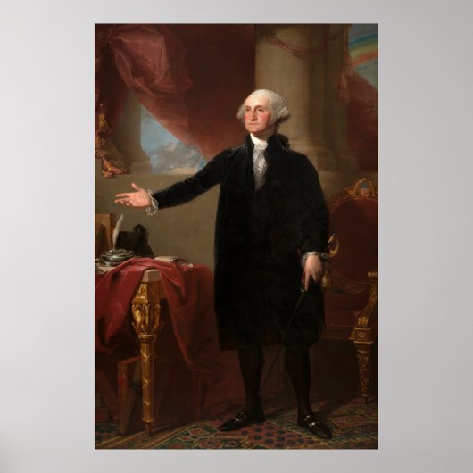 GEORGE WASHINGTON van Gilbert Stuart (Lansdowne) Poster (Voorkant)