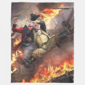 GEORGE WASHINGTON VERDEDIGT DE BRITS FLEECE DEKEN (Voorkant)