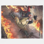 GEORGE WASHINGTON VERDEDIGT DE BRITS FLEECE DEKEN (Voorkant (Horizontaal))