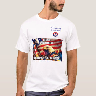 George Washington: "Vermijd politieke partijen" T-shirt