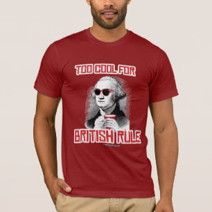 George Washington was te cool voor de Britse reger T-shirt