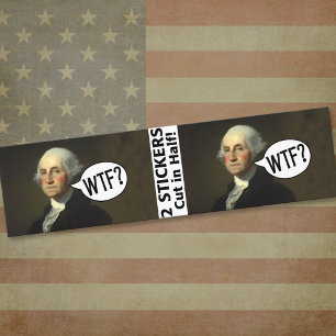 George Washington WTF - 2 stickers