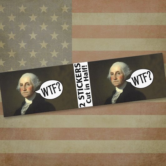 George Washington WTF - 2 stickers