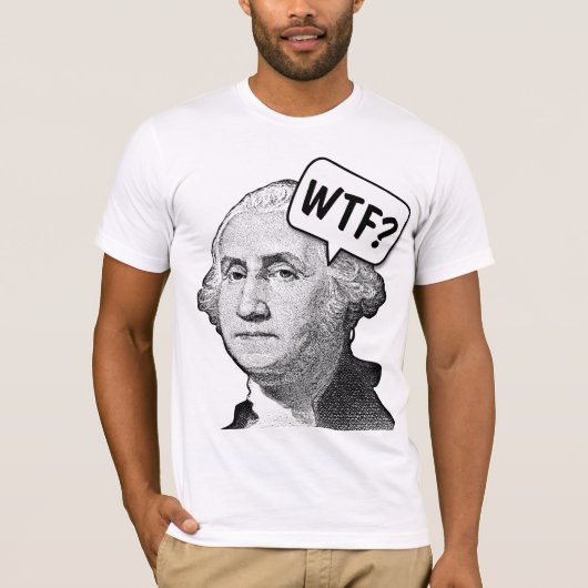 GEORGE WASHINGTON WTF GRAPPIGE T-shirts (Voorkant)