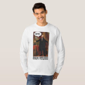 George Washington WTF (met onderschrift) Lange hoe T-shirt (Voorkant volledig)
