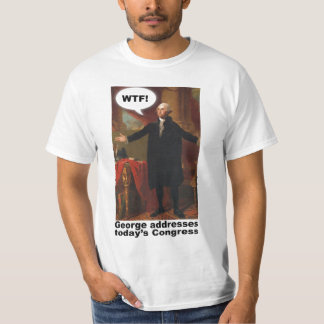 George Washington WTF (met onderschrift) T-Shirt