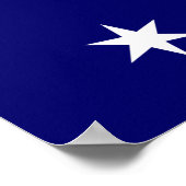 George Washington's commandant in de vlag Poster (Hoek)