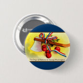 George Washington's hatchet-kers Ronde Button 5,7 Cm (Voorkant /achterkant)